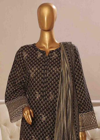 Bin Saeed Fabric - SME-612- 3 Piece Luxury Embroidered Stitched Suit