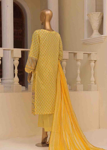 SME-613 -3 Piece Embroidered Stitched Suit