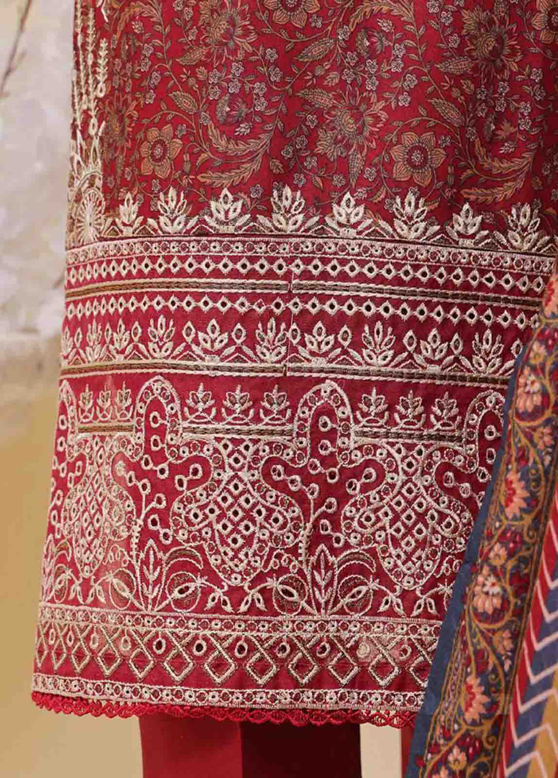 Bin Saeed Fabric - SME-614 -3 Piece Embroidered Stitched Suit