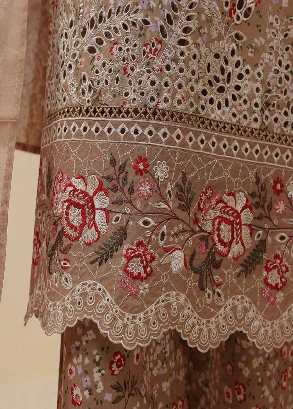 Bin Saeed Fabric - SME-615 -3 Piece Embroidered Stitched Suit