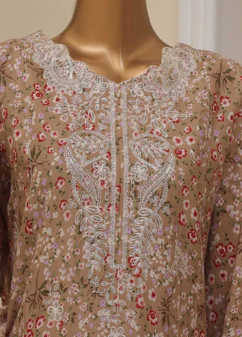 SME-615 -3 Piece Embroidered Stitched Suit