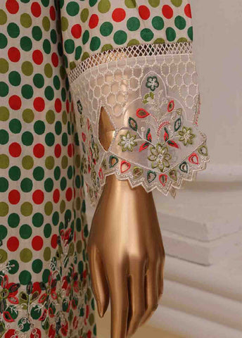 Bin Saeed Fabric - SME-616 -3 Piece Chikankari Stitched Suit