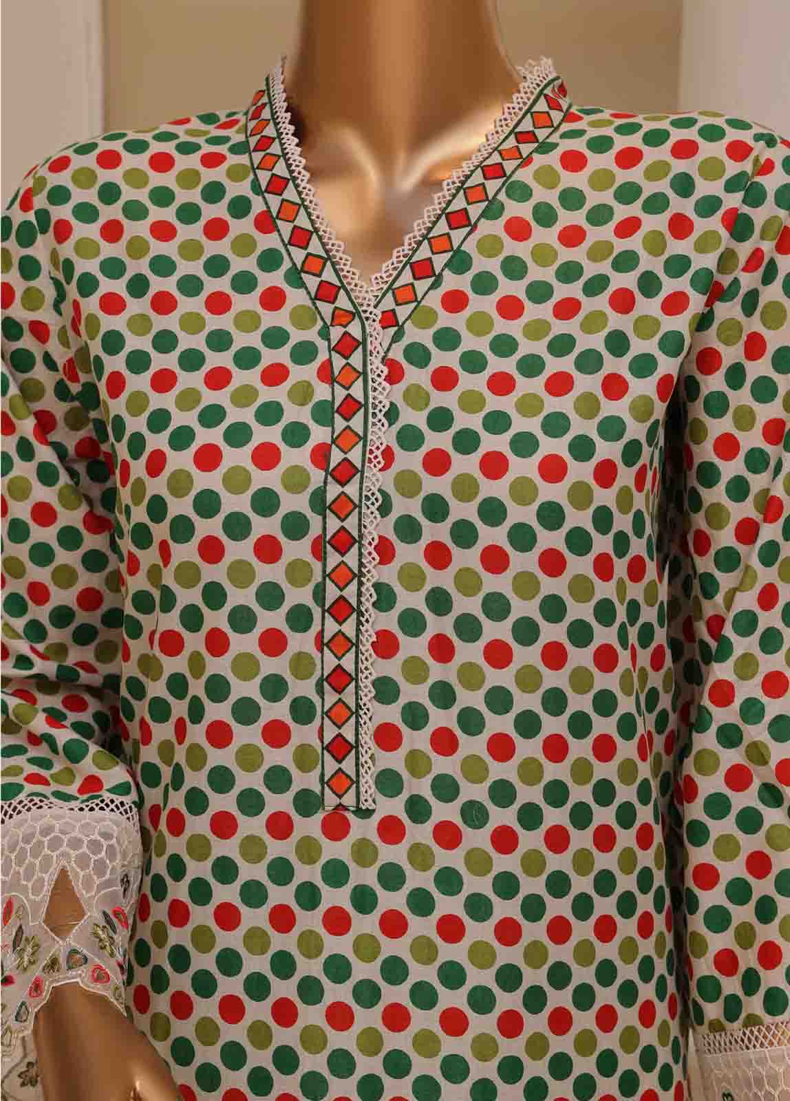 Bin Saeed Fabric - SME-616 -3 Piece Chikankari Stitched Suit