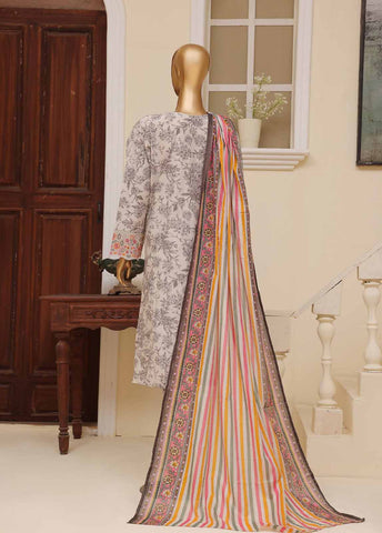 Bin Saeed Fabric - SME-617 -3 Piece Embroidered Stitched Suit