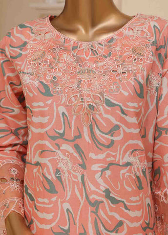 Bin Saeed Fabric - SME-638 -3 Piece Chikankari Stitched Suit