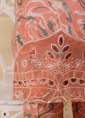 Bin Saeed Fabric - SME-638 -3 Piece Chikankari Stitched Suit