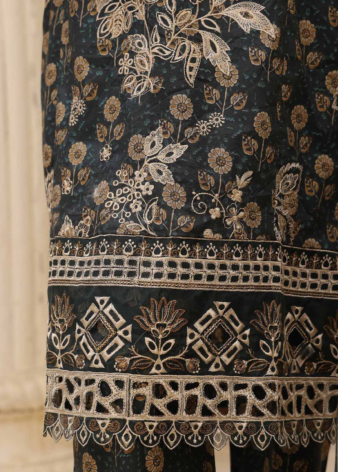 Bin Saeed Fabric - SME-642 -3 Piece Embroidered Stitched Suit