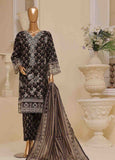 SME-643 -3 Piece Embroidered Stitched Suit