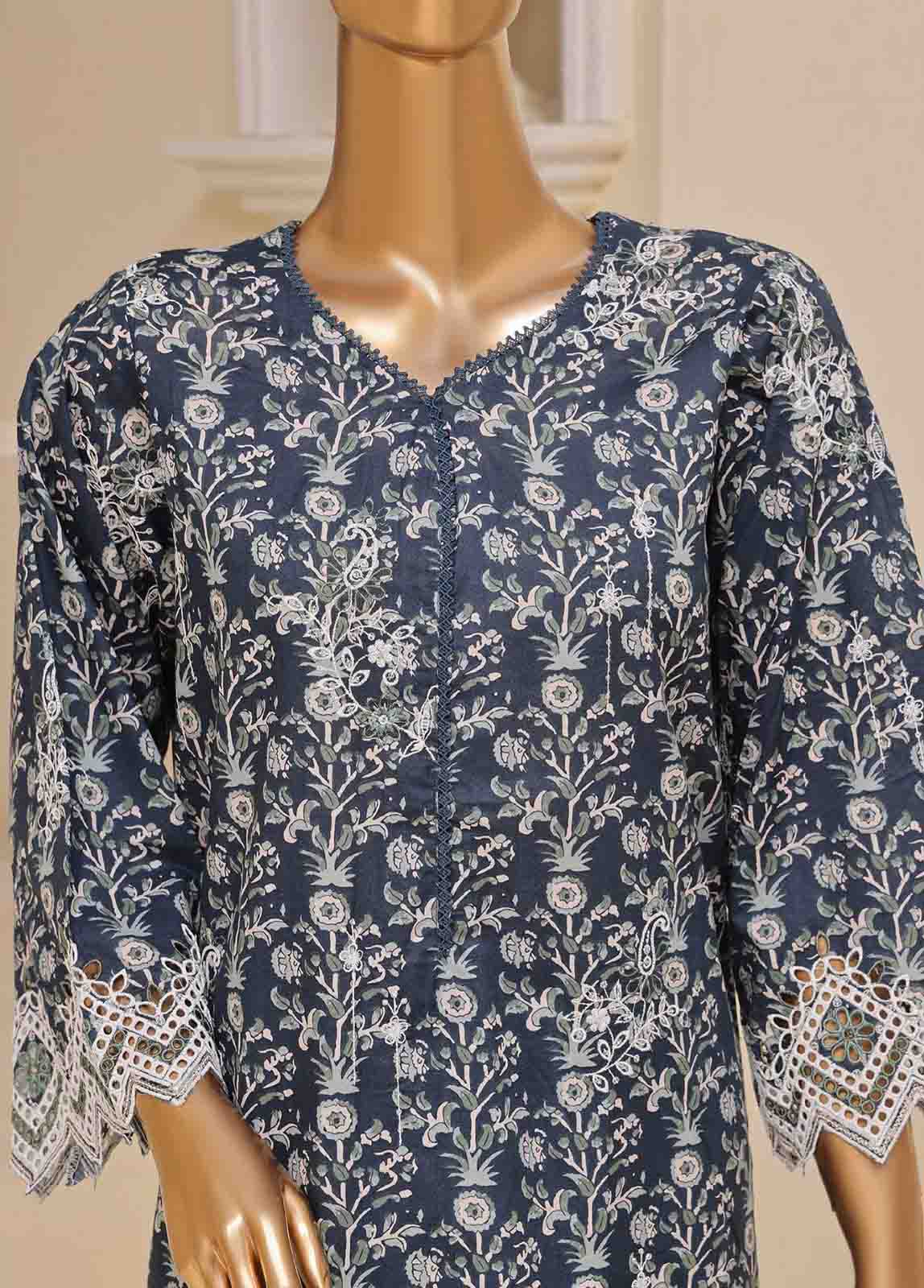 Bin Saeed Fabric - SME-644 -3 Piece Embroidered Stitched Suit