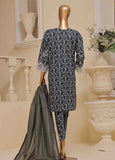 SME-644 -3 Piece Embroidered Stitched Suit