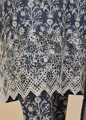SME-644 -3 Piece Embroidered Stitched Suit