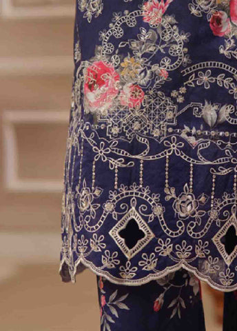 Bin Saeed Fabric - SME-736 -3 Piece Embroidered Stitched Suit