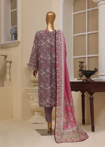 Bin Saeed Fabric - SME-737 -3 Piece Embroidered Stitched Suit
