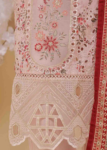 Bin Saeed Fabric - SME-738 -3 Piece Chikankari Stitched Suit