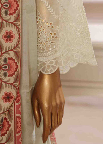 Bin Saeed Fabric - SME-739 -3 Piece Chikankari Stitched Suit