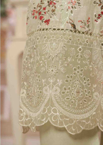 Bin Saeed Fabric - SME-739 -3 Piece Chikankari Stitched Suit