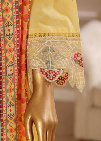 SME-741 -3 Piece Embroidered Stitched Suit