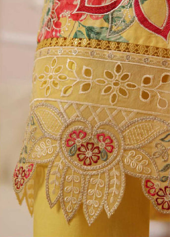 SME-741 -3 Piece Embroidered Stitched Suit