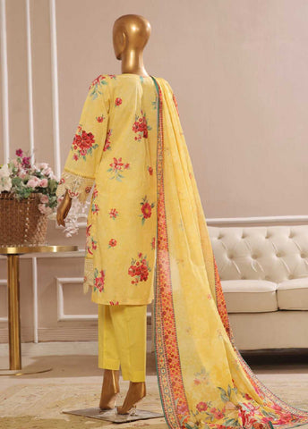 SME-741 -3 Piece Embroidered Stitched Suit