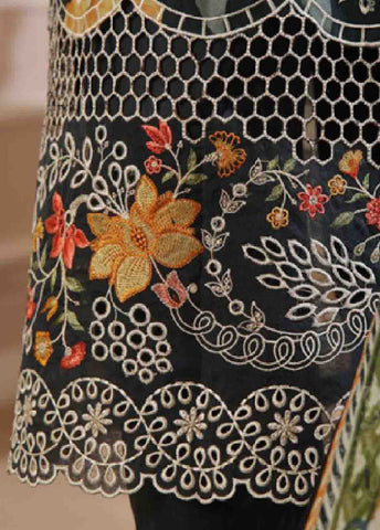 Bin Saeed Fabric - SME-742 -3 Piece Chikankari Stitched Suit