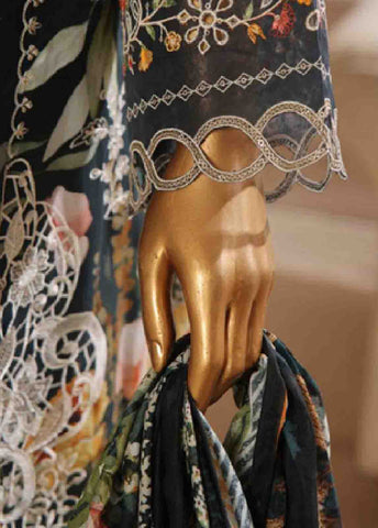 Bin Saeed Fabric - SME-742 -3 Piece Chikankari Stitched Suit