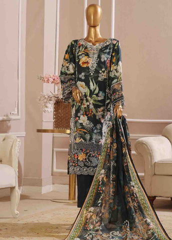 SME-742 -3 Piece Chikankari Stitched Suit
