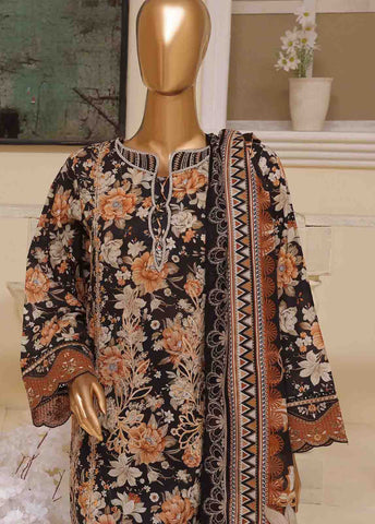 Bin Saeed Fabric - SME-743 -3 Piece Embroidered Stitched Suit