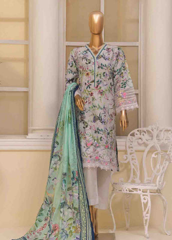 Bin Saeed Fabric - SME-747 -3 Piece Embroidered Stitched Suit