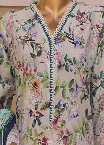 Bin Saeed Fabric - SME-747 -3 Piece Embroidered Stitched Suit