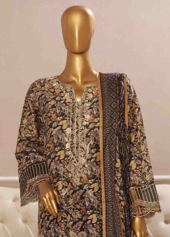 Bin Saeed Fabric - SME-748 -3 Piece Embroidered Stitched Suit