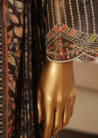 SME-748 -3 Piece Embroidered Stitched Suit