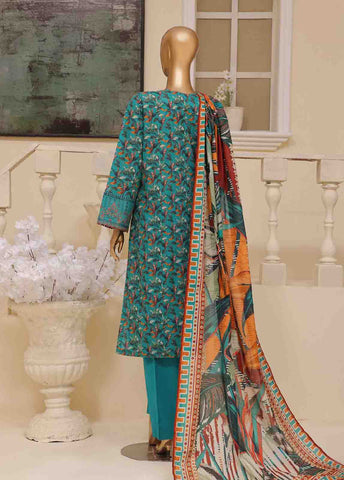 Bin Saeed Fabric - SME-749 -3 Piece Embroidered Stitched Suit
