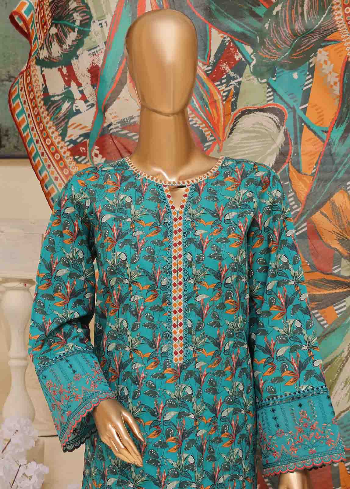 Bin Saeed Fabric - SME-749 -3 Piece Embroidered Stitched Suit