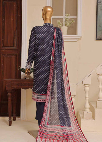Bin Saeed Fabric - SME-752 -3 Piece Embroidered Stitched Suit