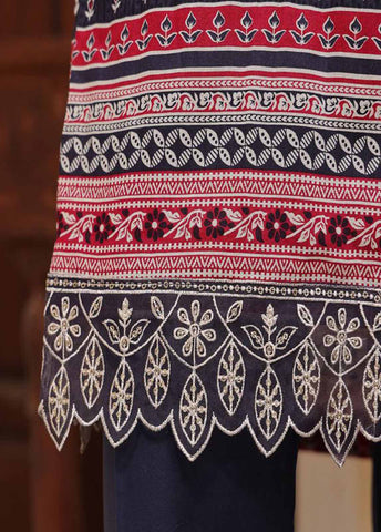 SME-752 -3 Piece Embroidered Stitched Suit