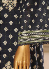 SME-755- 3 Piece Embroidered Stitched Suit