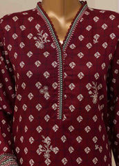 SME-756 -3 Piece Embroidered Stitched Suit