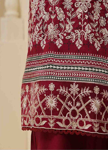SME-756 -3 Piece Embroidered Stitched Suit