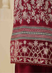 SME-756 -3 Piece Embroidered Stitched Suit