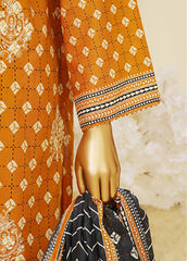 SME-757- 3 Piece Embroidered Stitched Suit
