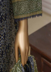 SME-758- 3 Piece Embroidered Stitched Suit