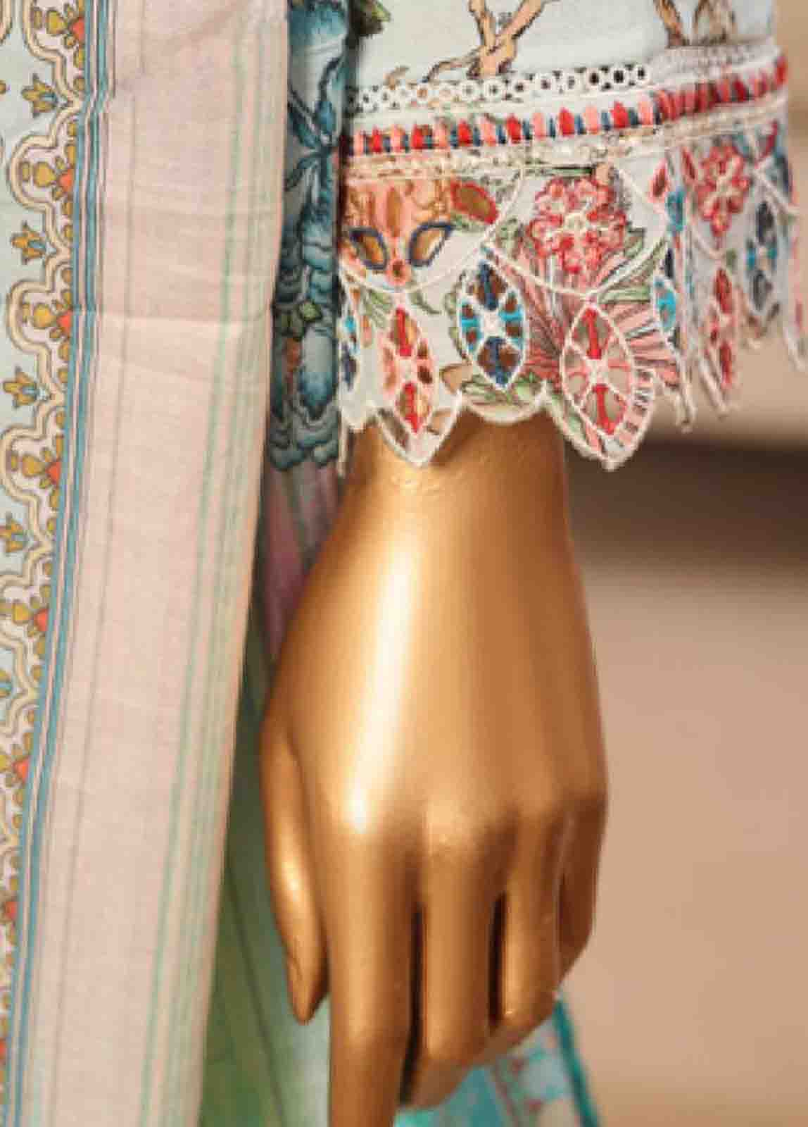 Bin Saeed Fabric - SME-767 -3 Piece Embroidered Stitched Suit