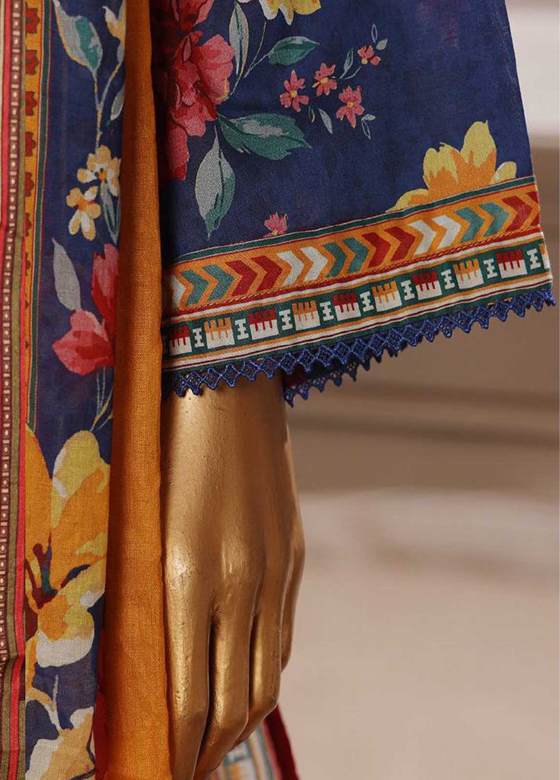 Bin Saeed Fabric - SME-768 -3 Piece Embroidered Stitched Suit