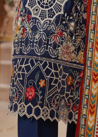 SME-768 -3 Piece Embroidered Stitched Suit