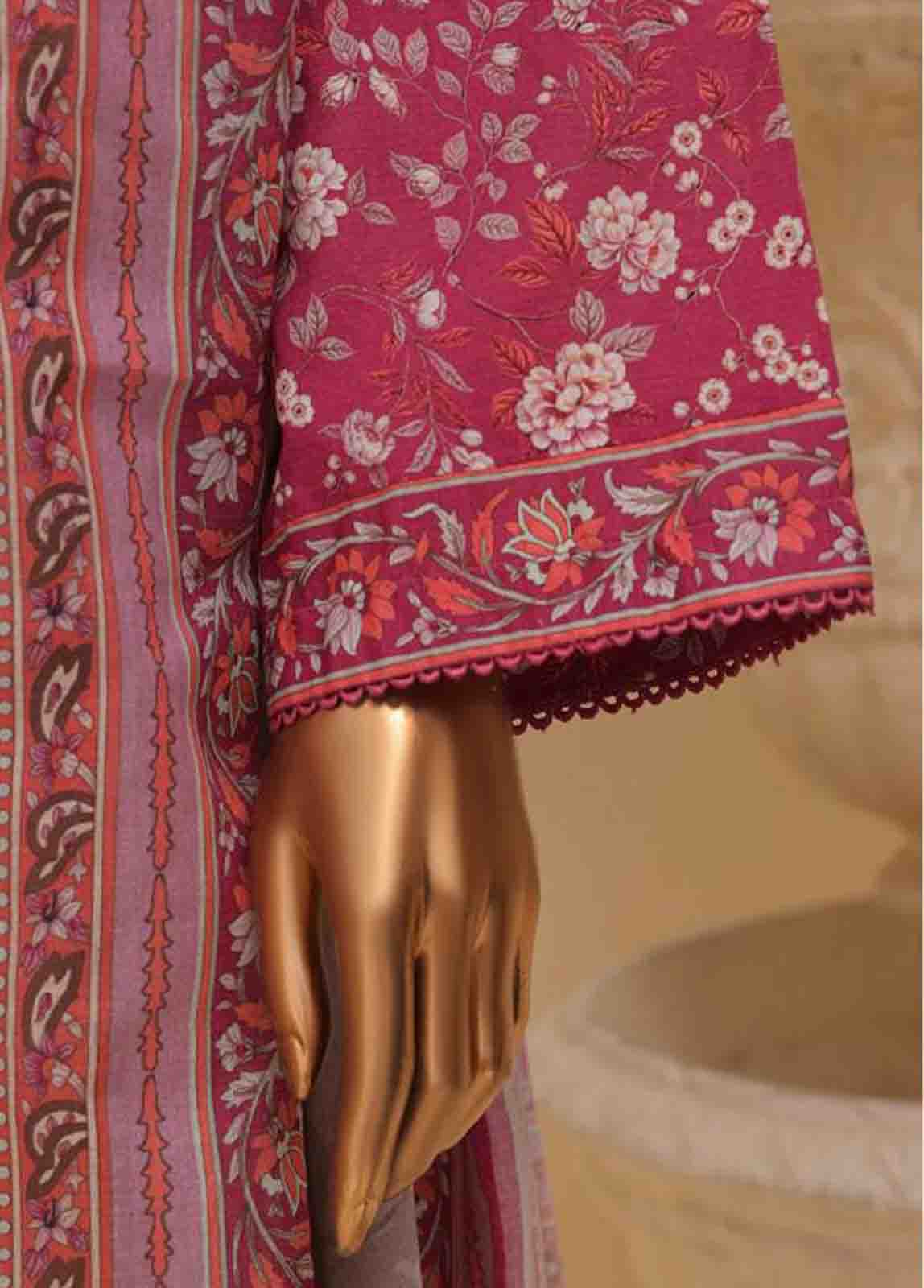 Bin Saeed Fabric - SME-769 -3 Piece Chikankari Stitched Suit