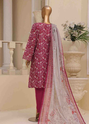 Bin Saeed Fabric - SME-769 -3 Piece Chikankari Stitched Suit