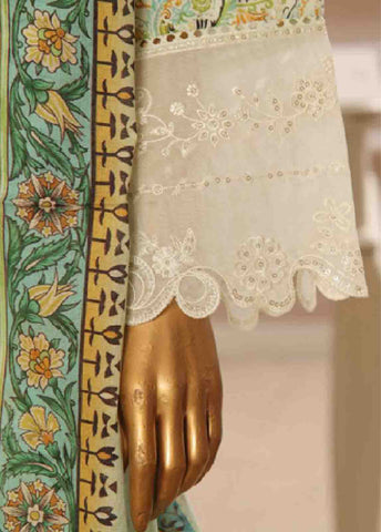 SME-771 -3 Piece Embroidered Stitched Suit