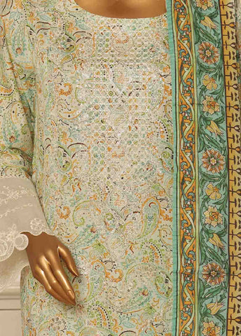 SME-771 -3 Piece Embroidered Stitched Suit
