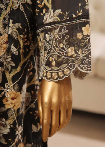 SME-772 -3 Piece Embroidered Stitched Suit