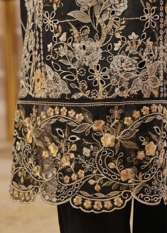 SME-772 -3 Piece Embroidered Stitched Suit